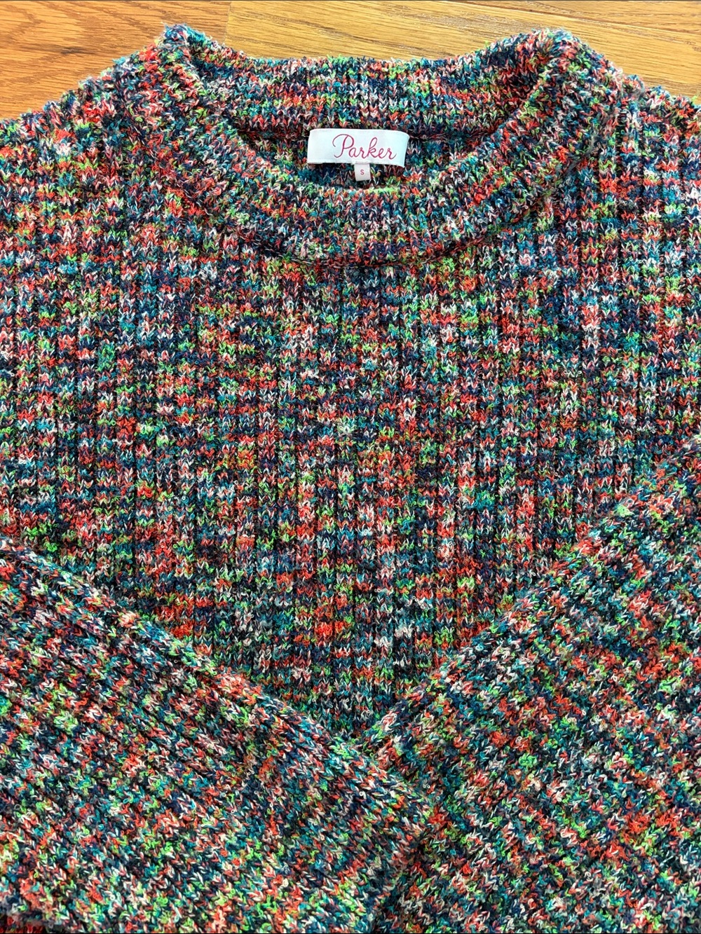 Multi-Color Parker Crewneck Sweater 🌈